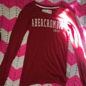 Long sleeve red/orange Abercrombie